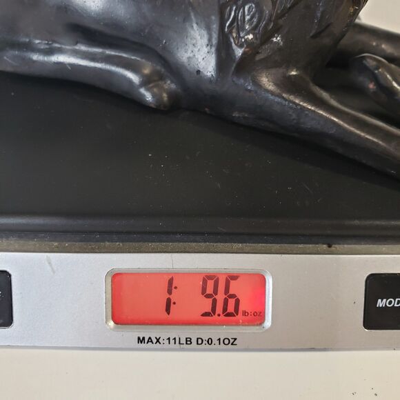 Vintage Hollywood Regency Bronze Reclining Stag Deer Sculpture 7" RARE - Picture 6 of 11